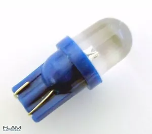 LED lampe Xenon T10 W5W BLEU-Voiture/tuning Car Dashboard LIGHT BULB BLUE 12V - Foto 1 di 3