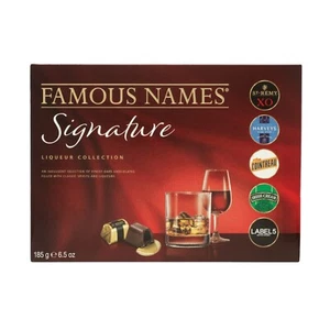 Famous Names Signature Liqueur Chocolates 185g Dark Chocolate Spirit Selection - Picture 1 of 8