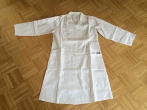 Damen Laborkittel Gr. 42 weiß lange Ärmel - 35 % Baumwolle + 65 Polyester - NEU - Bild 1 von 3