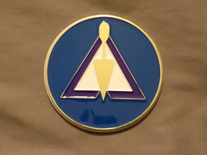 Masonic 3" Car Emblem York Rites Royal Select Compass Metal Freemason NEW! - Picture 1 of 1