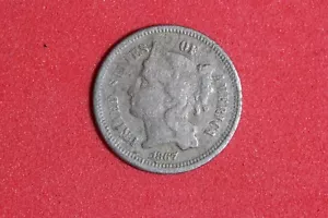 Estate Find 1867 - Three Cent Nickel!! #K50331 - Picture 1 of 2