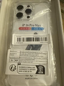Clear iPhone 16 Pro Max Snap On Case - Picture 1 of 3