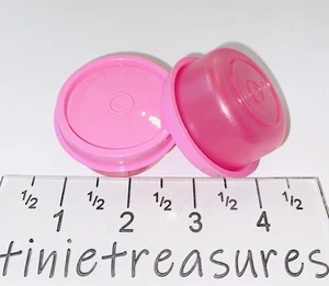 Tupperware Mini smidgets set of 2 Pink New Tinietreasures - Picture 1 of 2