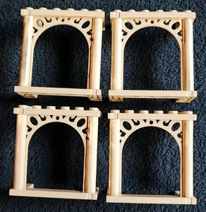 Lego Türbogen verzierte Platte Stützrahmen hellbraun beige x4 Stück 3x6x5 30613 - Bild 1 von 3