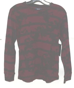 Univibe UB221470 Large Deep Burgundy Color Long Sleeve Thermal Shirt - Picture 1 of 8