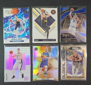 Nikola Jokić Card Lot – 6 Cards – Nuggets, Prizm & Inserts – FREE Shipping - Picture 1 of 2