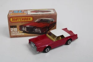Matchbox #28 Lincoln Continental w/Original Box Vintage NEW IN BOX - Picture 1 of 11