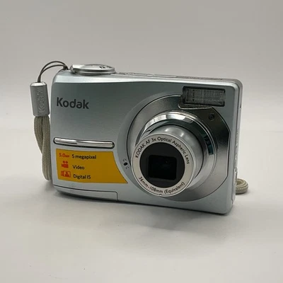 Kodak EasyShare C513 5.0MP Silver Digital Compact Camera Working (I1) W#666 - Image 1 of 4