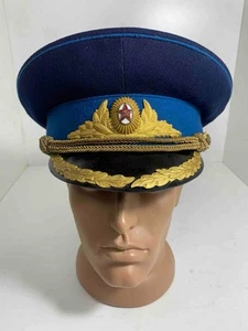 Soviet Russian Visor Cap 1956 KRASNIY VOIN Officer Air Forces VDV Hat 57 - Picture 1 of 10