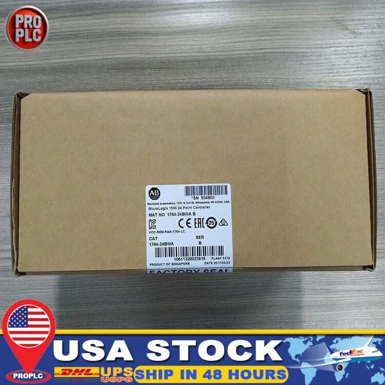 NEW AB 1764-24BWA MicroLogix1500 24 Point Controller 176424BWA US Free Tax - Image 1 of 1