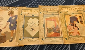 4 Issues Needlecraft Magazine 1926, 1927 w/ Helen Grant Cover Needlework/Sewing - Picture 1 of 9