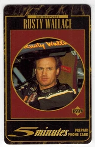 Rusty Wallace 1995 Upper Deck Phone Card - Bild 1 von 2