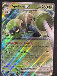 Pokemon TCG Spidops ex SV01: Scarlet & Violet Base Set 019/198 Double Rare - Picture 1 of 2