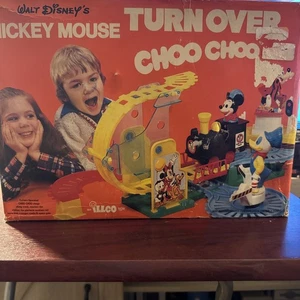 Vintage anni 70 ILLCO WALT DISNEYS TOPOLINO TURN OVER CHOOO (FLS59) - Foto 1 di 12