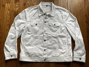 Banana Republic Trucker Jacke Herren Größe XL weiß Twill Mill Valley Surplus Jace - Bild 1 von 13
