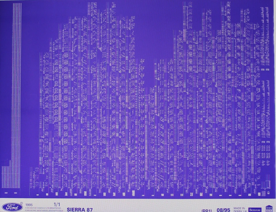 Ford Sierra 87 Teilekatalog Microfilm Microfiche Original 1987 bis 1993 - Bild 1 von 1