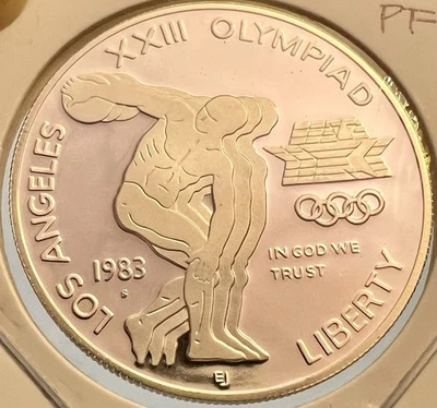 1983-S Olympics Proof Silver Dollar - Image 1 of 2