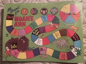 1978 Bible Spin Games - All Aboard for Noah’s Ark Spinner Game - Vintage Sealed - Picture 1 of 5