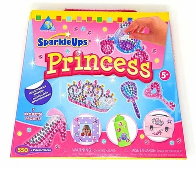 Glitzer Aufkleber Juwelen Sticker Prinzessin Kinder Basteln Objekte Verzieren - Bild 1 von 4