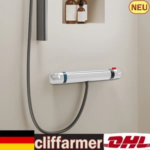 Miscelatore termostatico rubinetto doccia cromato rubinetto doccia doccetta rubinetto bagno nuovo - Foto 1 di 15