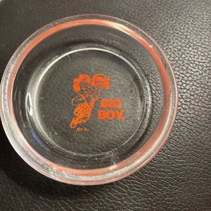 VINTAGE BIG BOY GLASS ASHTRAY - Picture 1 of 2