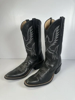 Rios of Mercedes мужской козий теленок? Кожаные ковбойские сапоги размер 9 винтажные ручной работы - Изображение 1 из 4