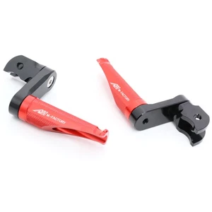 SHINOBI Red Front 40mm Extended Foot Pegs For FZ6 S Fazer 04-11 12 13 14 15 16 - Picture 1 of 5