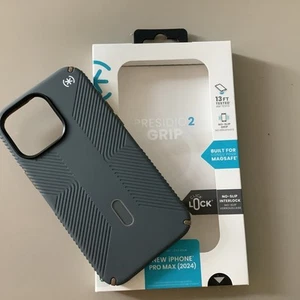 Speck Presidio2 Grip MagSafe Case For iPhone 15 Pro Max-Gray - Photo 1 sur 5