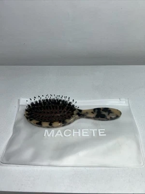 Nuevo cepillo de pelo machete tamaño viaje rubio estampado tortuga Foto 1 de 4