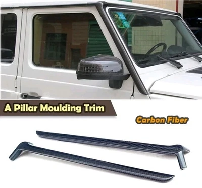 Mercedes Benz Clase G W464 G63 AMG G500 Fibra de Carbono A Pilar Moldura Kit 2019+ Foto 1 de 4