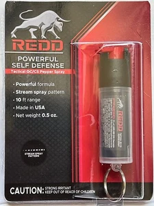 Redd, Tactical OC/CS Pepper Spray - Clear Sleeve Key Chain (Freeze +P) - Picture 1 of 4