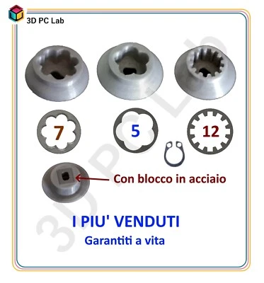 RICAMBIO GIUNTO BOCCOLA CON BLOCCO ACCIAIO LIDL SILVERCREST MONSIEUR CUISINE - Immagine 1 di 4