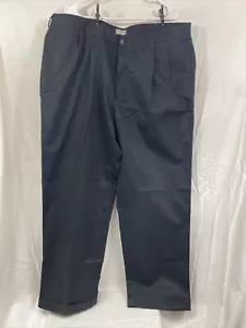 Izod Heritage Chino Double Pleated Classic Fit Pant 42x30 Black - Picture 1 of 3