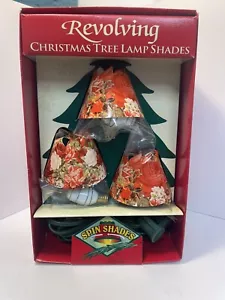 Vintage Spin Shades drehbare Lampe Rosen Weihnachten '94 elektrisch SXL735 - Bild 1 von 2