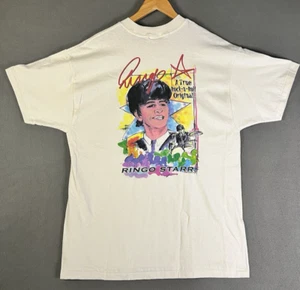 Vintage The Beatles Ringo Starr T-Shirt Sz XL Single Stitch 1996 Roccabella RARE - Bild 1 von 10