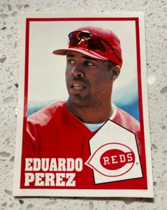 1998 Panini Venezuelan Sticker Eduardo Perez Cincinnati Reds Rare - Picture 1 of 1