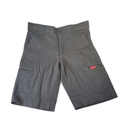 Levi's Youth Boy Cargo Shorts Adjustable Waistband Flex Stretch Gray Size 8 - Image 1 of 4