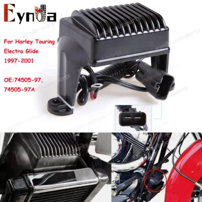 Voltage Rectifier Regulator For Harley Touring Electra Glide 1997-2001 74505-97 - Image 1 of 4