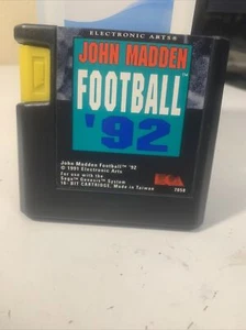 John Madden Football '92 (Sega Genesis, 1991) Cart Only  - Picture 1 of 2