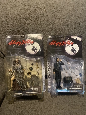 SLEEPY HOLLOW 2 Figure Lot Ichabod Crane & the Crone McFarlane Toys New Cover