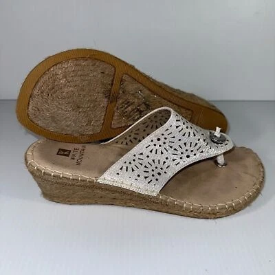 White Mountain Bobbie Wedge Sandal Sz 8.5 - Image 1 of 4
