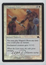 2000 Magic: The Gathering - Prophecy Foil Mageta's Boon #14 1i3