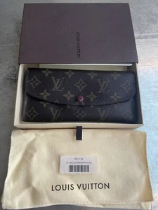 LOUIS VUITTON M60136 Portefeuille Emily Long Wallet Monogram Red - Picture 1 of 9