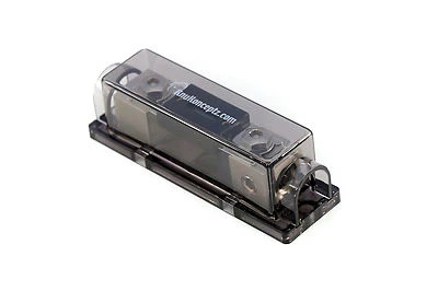 Portafusibles ANL calibre 0 en línea KnuKonceptz con 2 fusibles 200A y tu elección Foto 1 de 2