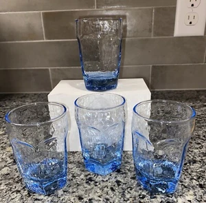 Libbey Chivalry Blue Flat Juice Glasses 3.75”H (set of 4) - Picture 1 of 7