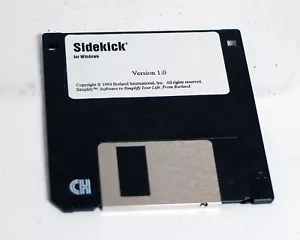 Sidekick for Windows 3.1 Version 1.0 1x 3.5" Floppy Disks Used - Picture 1 of 1