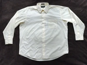 Alexander Julian Colours L/S Yellow Mens Dress Shirt Size XL 17-17 1/2 34/35 - Picture 1 of 3
