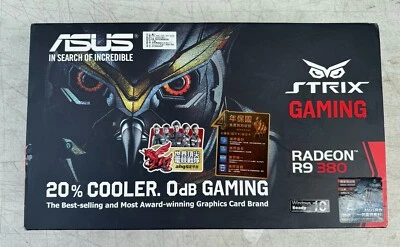 ASUS Strix Radeon R9 380 Overclocked 2 GB DDR5 256-bit 90YV08D0-M0NA00 NEW - Image 1 of 4