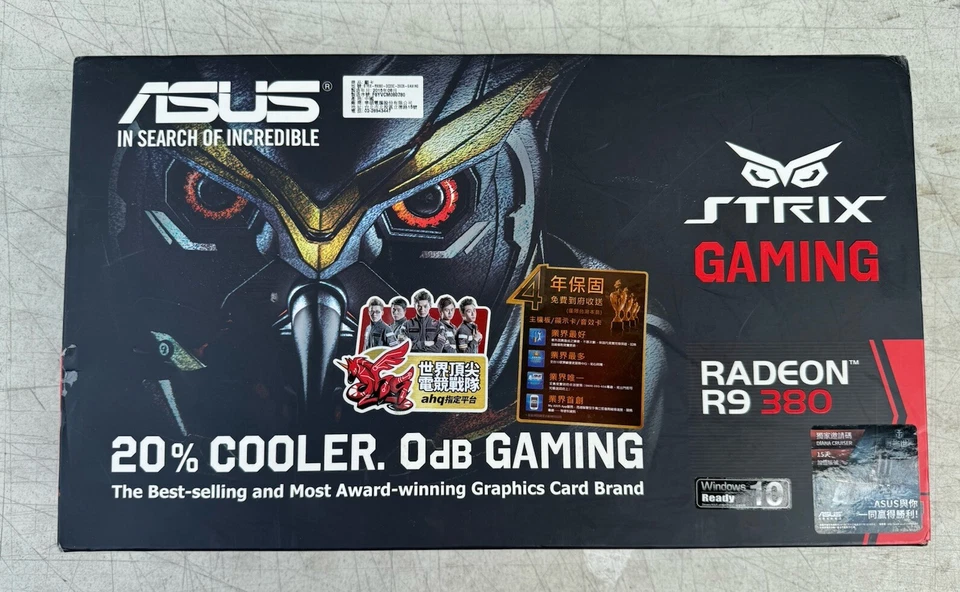 ASUS Strix Radeon R9 380 Overclocked 2 GB DDR5 256-bit 90YV08D0-M0NA00 NEW - Image 1 of 4