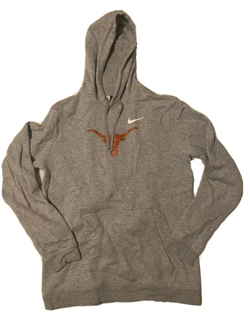 Nike Texas Longhorns NCAA Pullover Gray Hooded Sweatshirt Hoodie Men's Size LG Cover